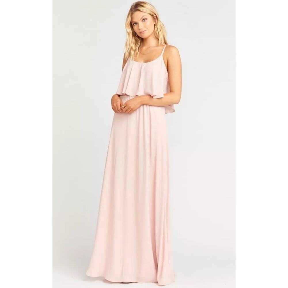 Show Me Your Mumu Blush Caitlyn Ruffle Dress - Size Small
